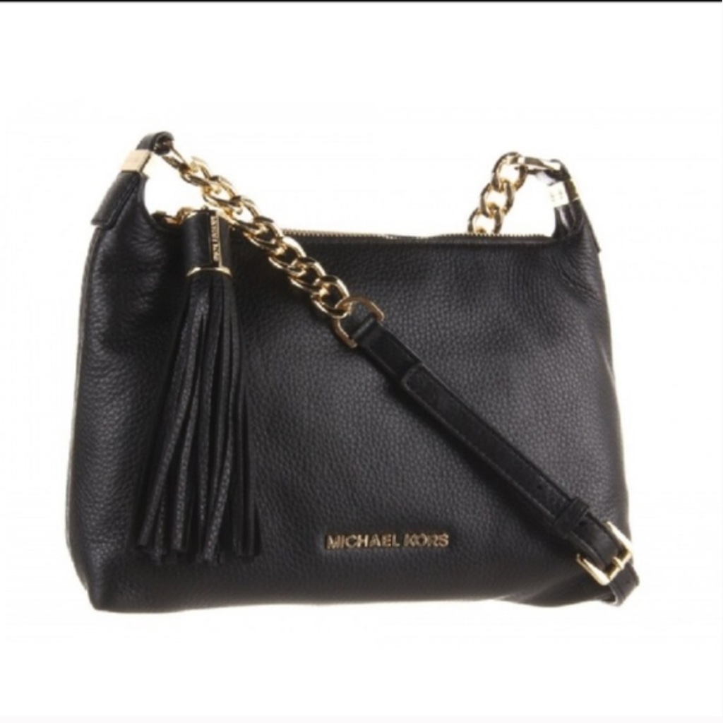 New! Michael Kors Womens Weston Top Zip Hobo Shoulder, Crossbody Bag Black
